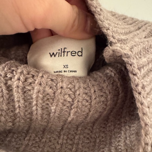 Cozy Taupe Knit Turtleneck Sweater - Picture 2 of 2